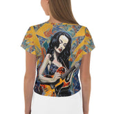 Guitar Is a Voice Crop Tee Back View